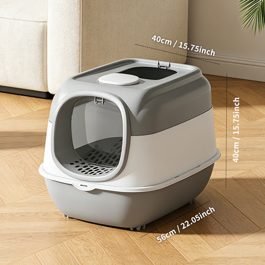 Spaceship Top Entry Fully Enclosed Cat Litter Box