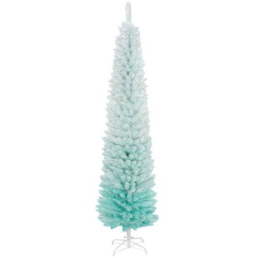 7' PVC Slim Pencil Artificial Christmas Tree 500 Branch Tips