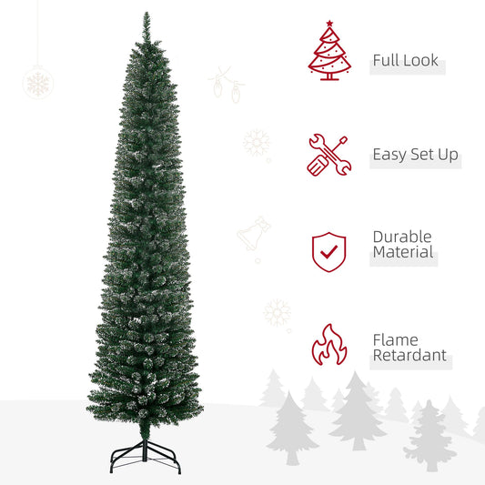 7.5FT Artificial Snow Dipped Christmas Tree