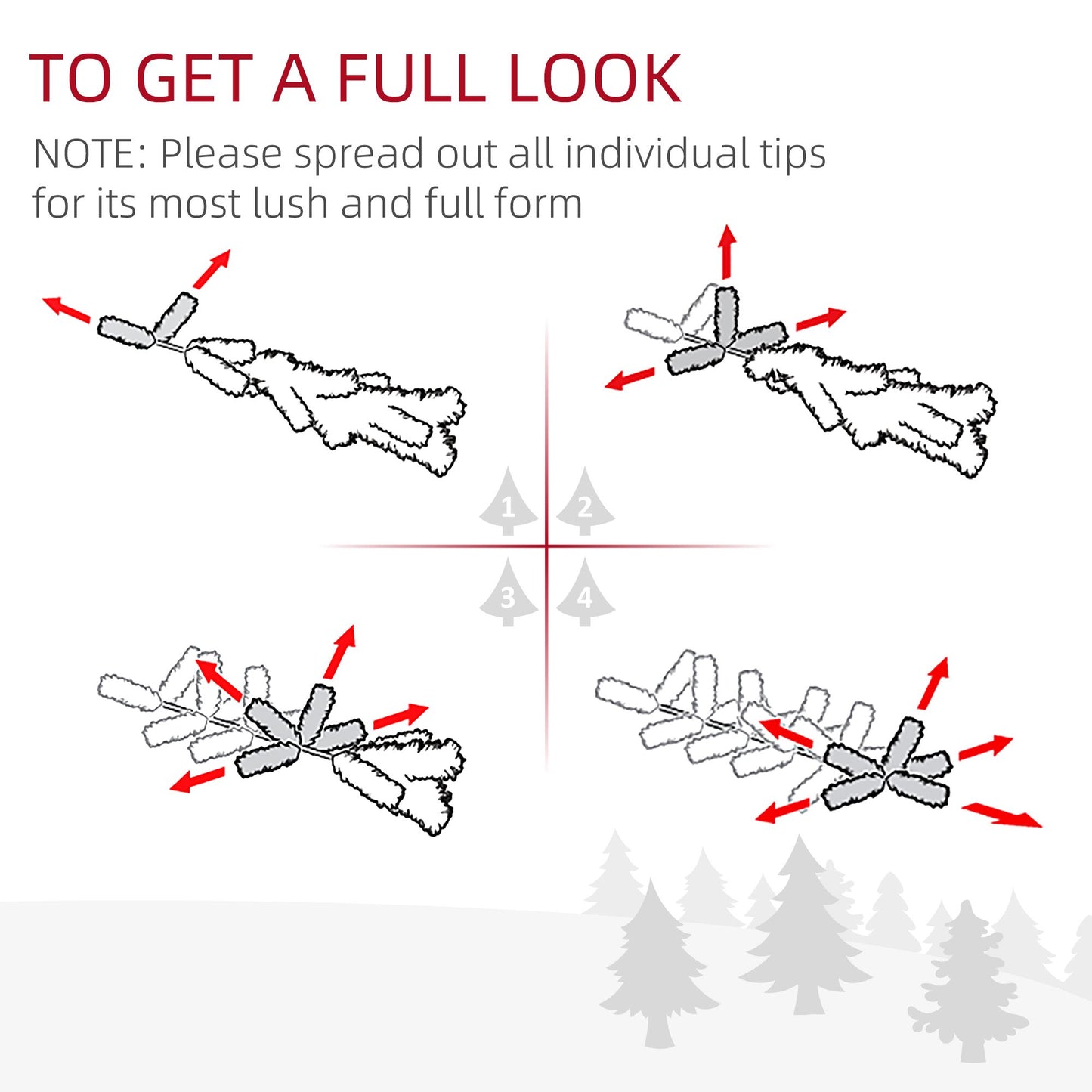 6 FT Christmas Tree Classic Tree Holiday Indoor Decoration, With Stable Plastic Base, White