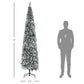9ft Flocked Christmas Tree, Pencil Christmas Tree