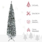 9ft Flocked Christmas Tree, Pencil Christmas Tree
