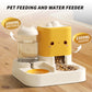 Super Cute Pink Cartoon Shaped Pet Feeding And Drinking Device