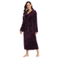 RONGTAI Womens Long Robes Plush Fleece Nightgown