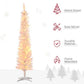 6' Prelit Christmas Trees, Pencil Artificial Christmas Tree