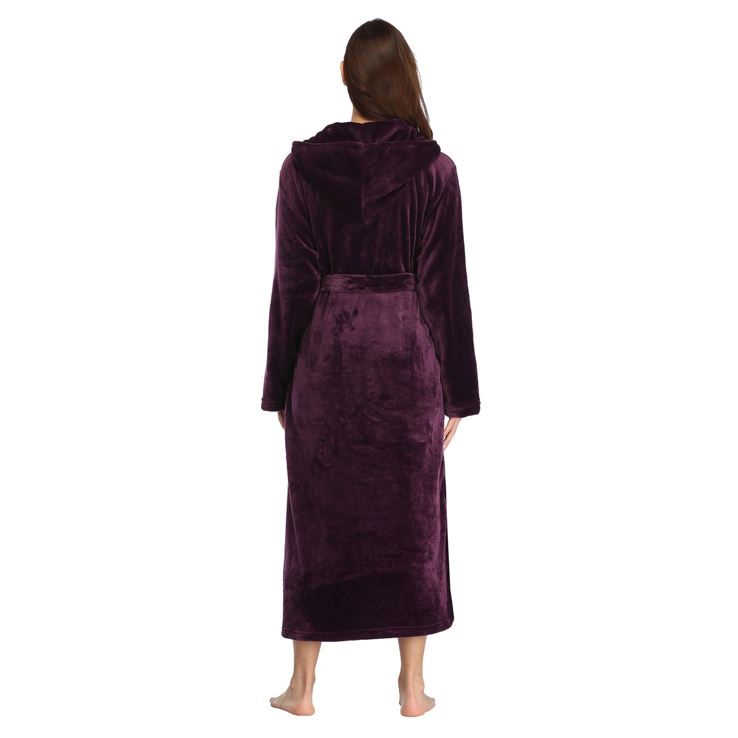 RONGTAI Womens Long Robes Plush Fleece Nightgown