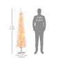 6' Prelit Christmas Trees, Pencil Artificial Christmas Tree