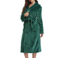 RONGTAI Womens Long Robes Plush Fleece Nightgown