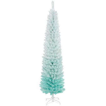 7' PVC Slim Pencil Artificial Christmas Tree 500 Branch Tips