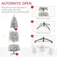 9 Feet Prelit Artificial Snow Flocked Pencil Christmas Tree