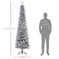 7.5ft Flocked Christmas Tree, Pencil Christmas Tree