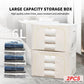 2PCS Foldable Oxford Cloth Storage Boxes  Large Capacity With Clear Window