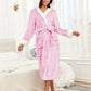 RONGTAI Womens Long Robes Plush Fleece Nightgown