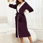 RONGTAI Womens Long Robes Plush Fleece Nightgown