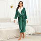 RONGTAI Womens Bathrobe Ladies Fleece Plush