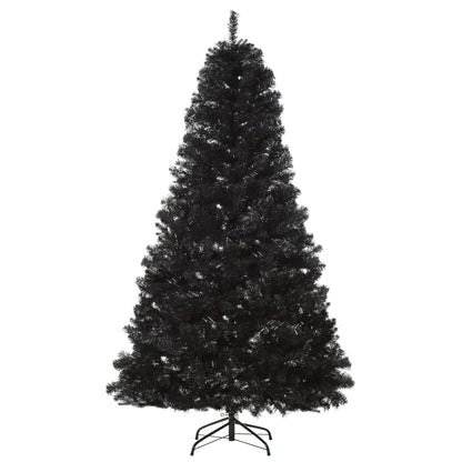 7ft Artificial Christmas Tree Holiday Home Indoor Decoration With Automatic Open, Black