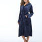 Thick Hooded Bathrobe With Pockets Fluffy Sleepwear For Men