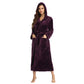 RONGTAI Womens Long Robes Plush Fleece Nightgown