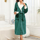 RONGTAI Womens Bathrobe Ladies Fleece Plush