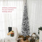 7.5ft Flocked Christmas Tree, Pencil Christmas Tree