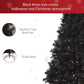 7ft Artificial Christmas Tree Holiday Home Indoor Decoration With Automatic Open, Black