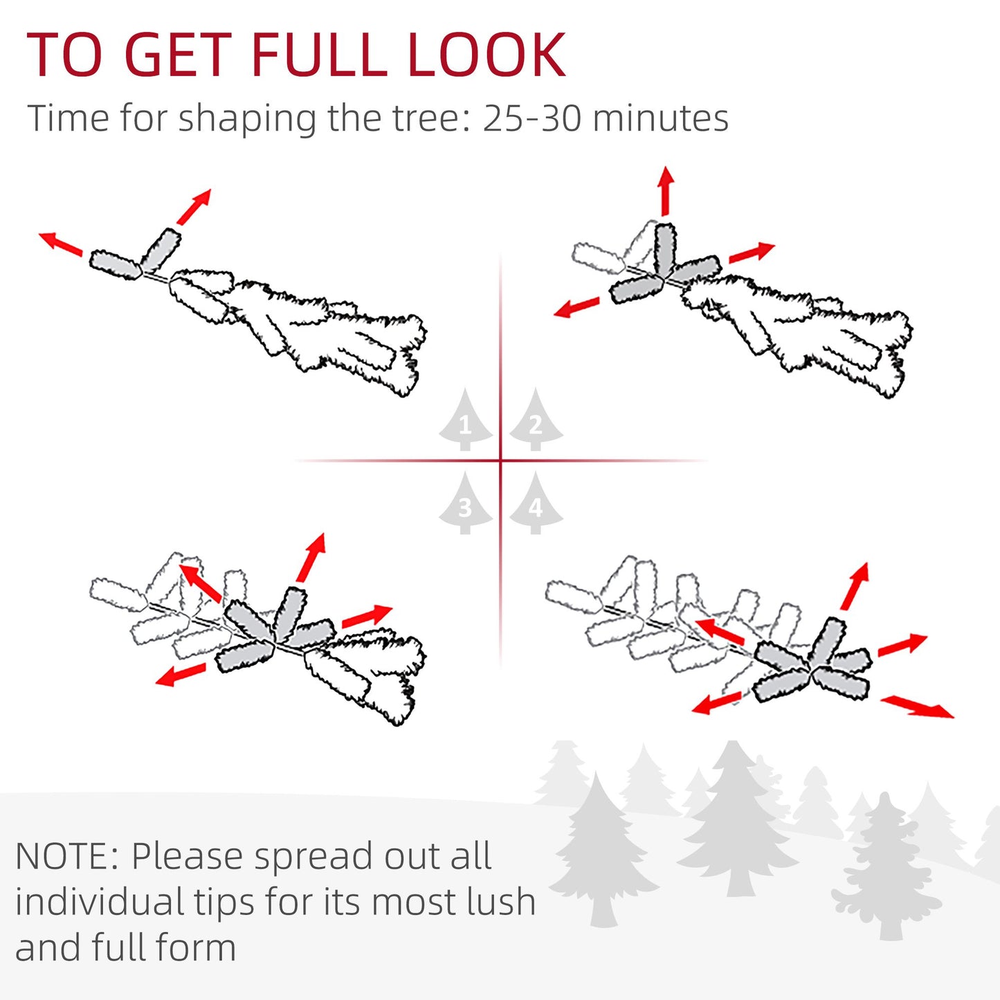 6FT Artificial Snow Dipped Christmas Tree